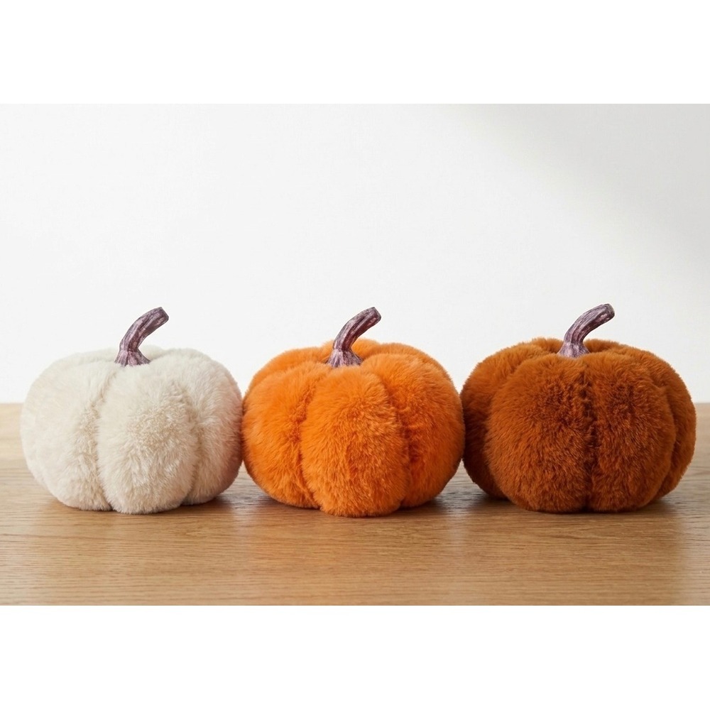 Target Bullseye Faux Fur Pumpkins 5.5inch